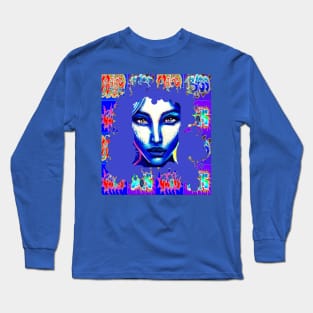 Blue Street Angel Long Sleeve T-Shirt